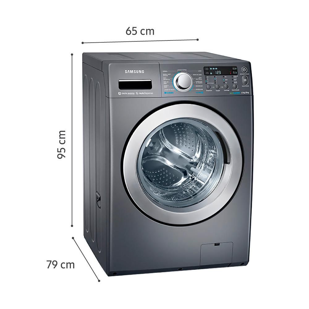 Lavadora secadora SAMSUNG  33 lb (ca. 15 kg)   WD15F5K5AS img #5