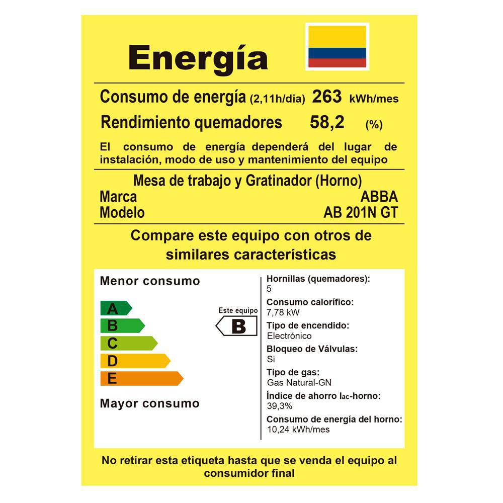Estufa De Piso Gas natural ABBA  4 puestos AB2016N G img #6