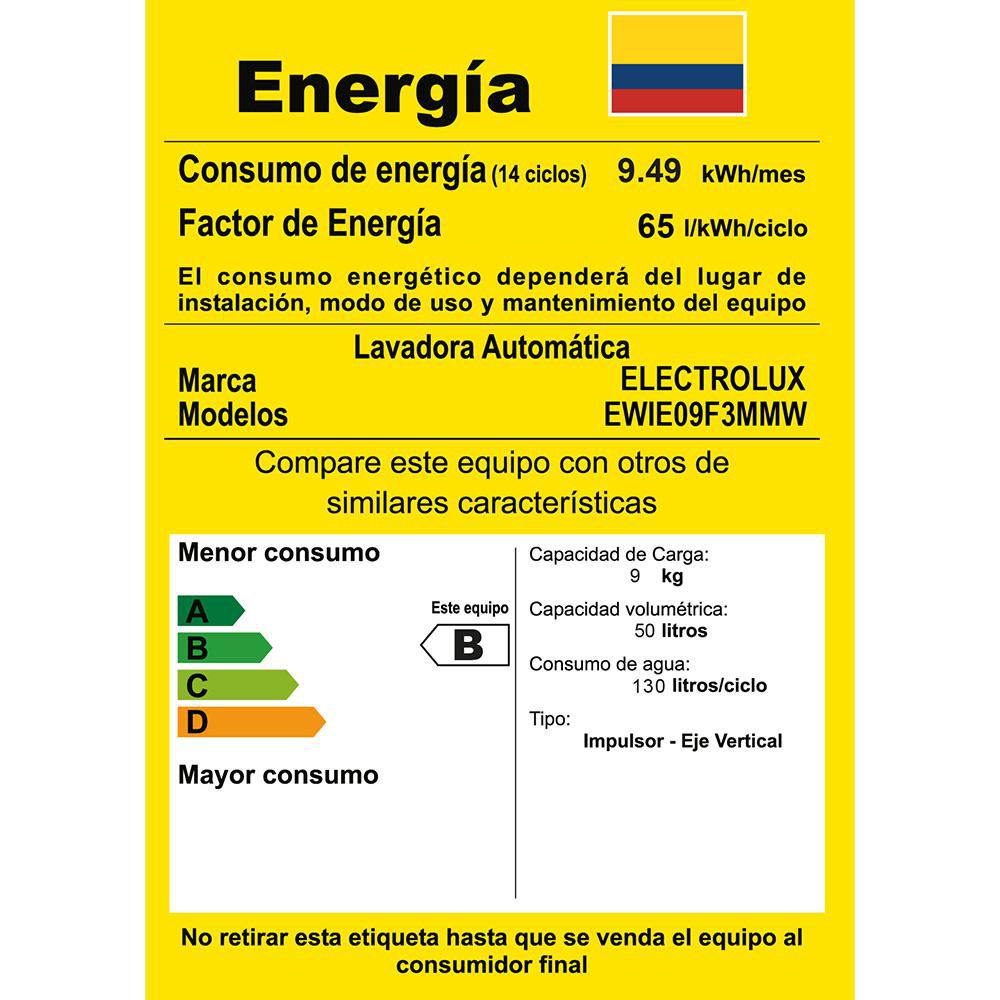 Lavadora ELECTROLUX Carga Superior  EWIE09F3W img #3