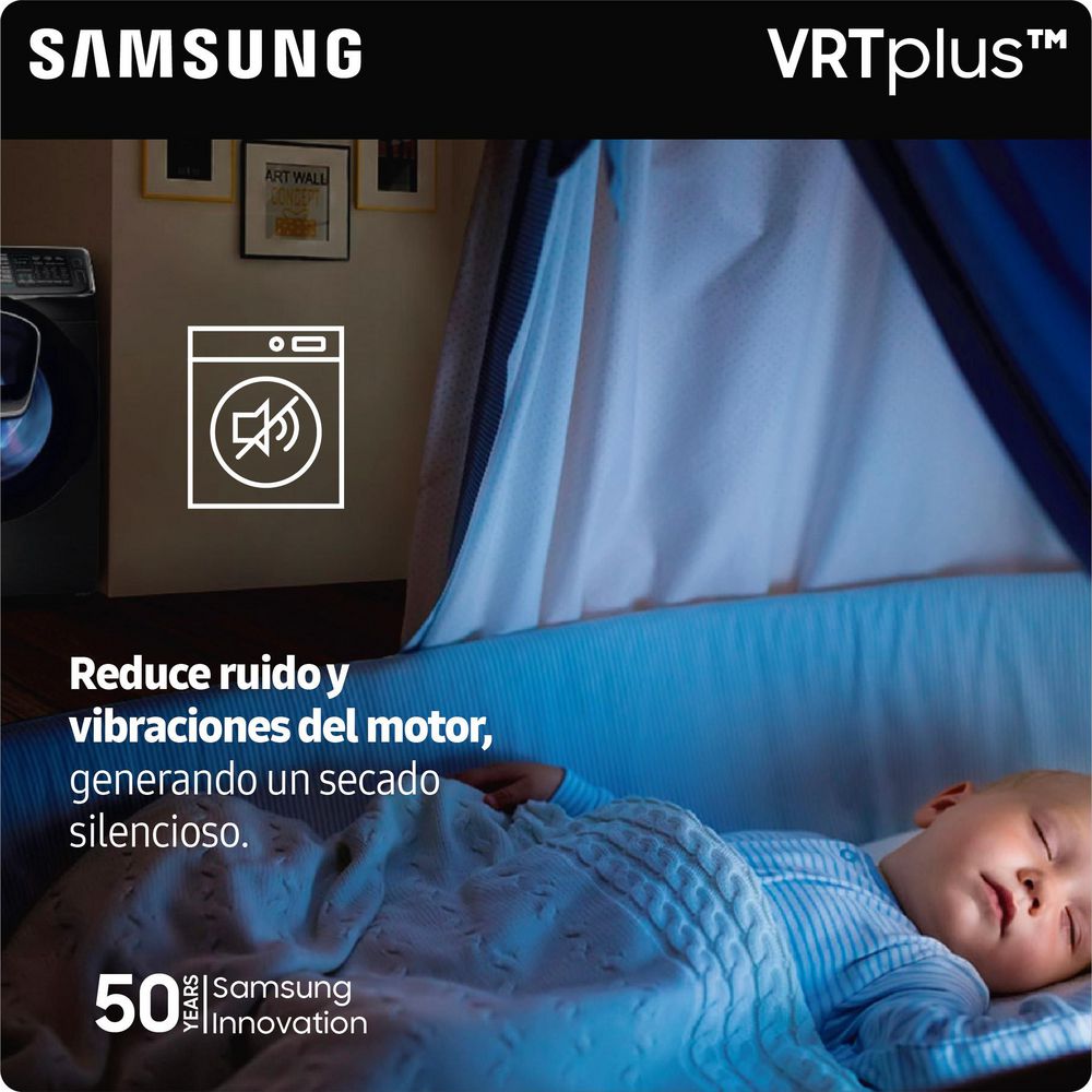 Lavadora SAMSUNG Carga Frontal 18 kg (40 lb) WF18H5200A img #3