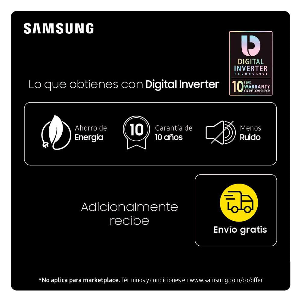 Lavadora SAMSUNG Carga Frontal 18 kg (40 lb) WF18H5000A img #2