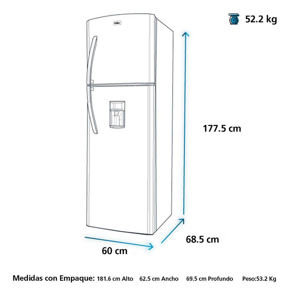 Nevera MABE Frost  300 Litros  RMA300FZCC img #6
