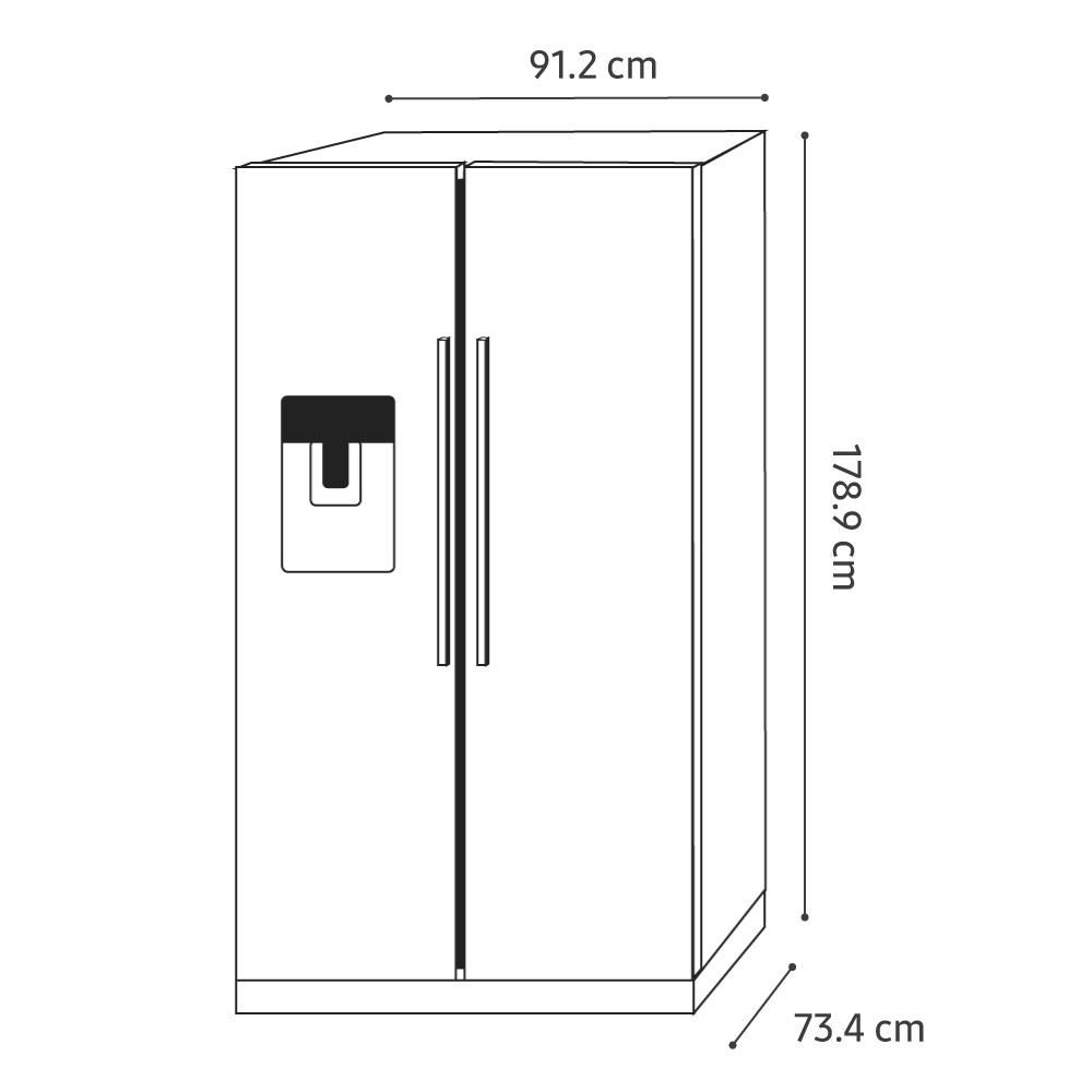 Nevera SAMSUNG Side By Side 532 Lt  RSA1UHSL1 img #3