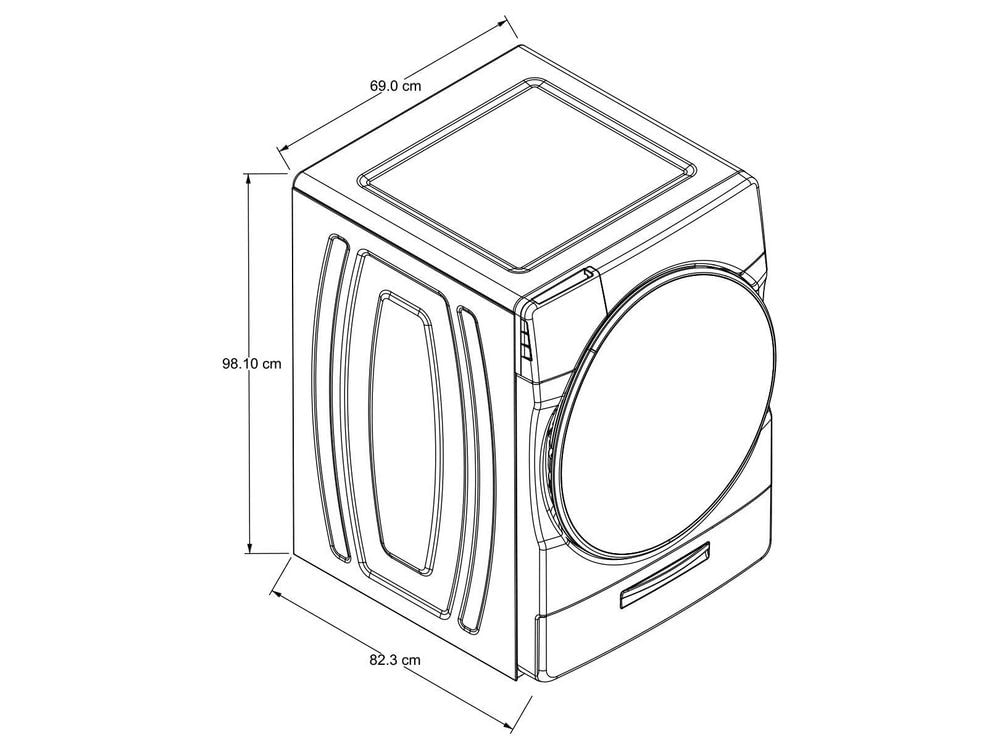 Lavadora secadora WHIRLPOOL Eléctrica 20 kg lav / 10 kg Sec  7MWFC9822HW Chrome img #5