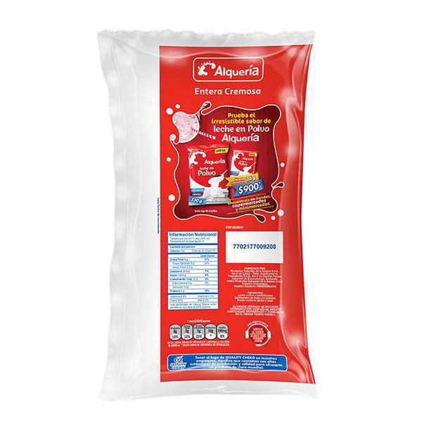 Leche ALQUERIA entera 100% cremosa (1300  ml) img #2