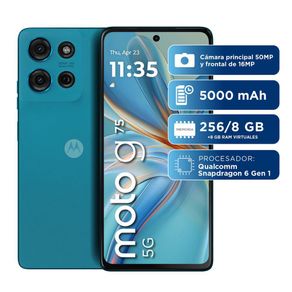 Celular MOTOROLA G75 5G 256 GB 8 GB RAM Azul