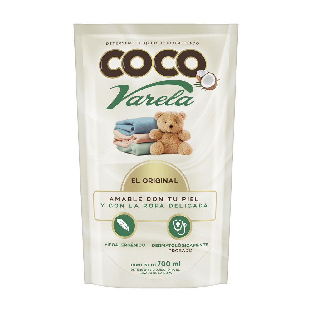 Detergente líquido COCO VARELA ropa delicada (700  ml) img #1