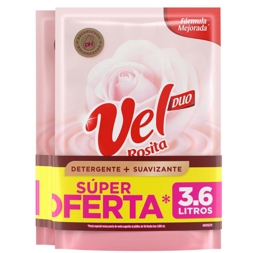 Detergente líquido VEL ROSITA con suavizante (1800  ml) img #5