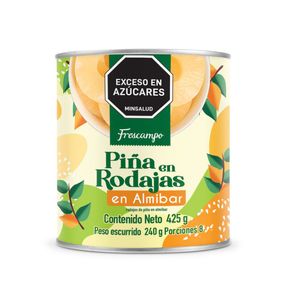 Piña FRESCAMPO En trozos  En Almibar (240  gr)