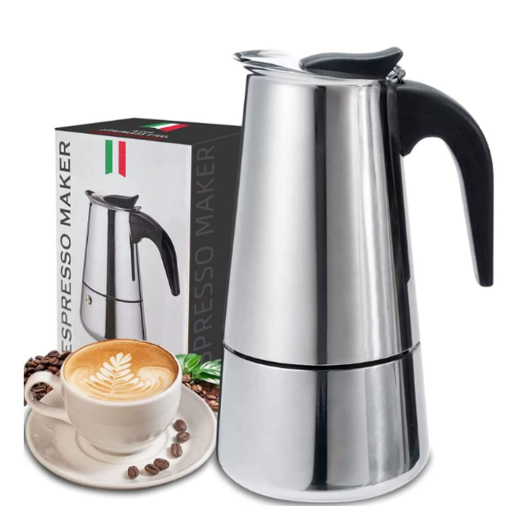 Cafetera Italiana Espresso Maker Acero Quirurgico 9 Tazas