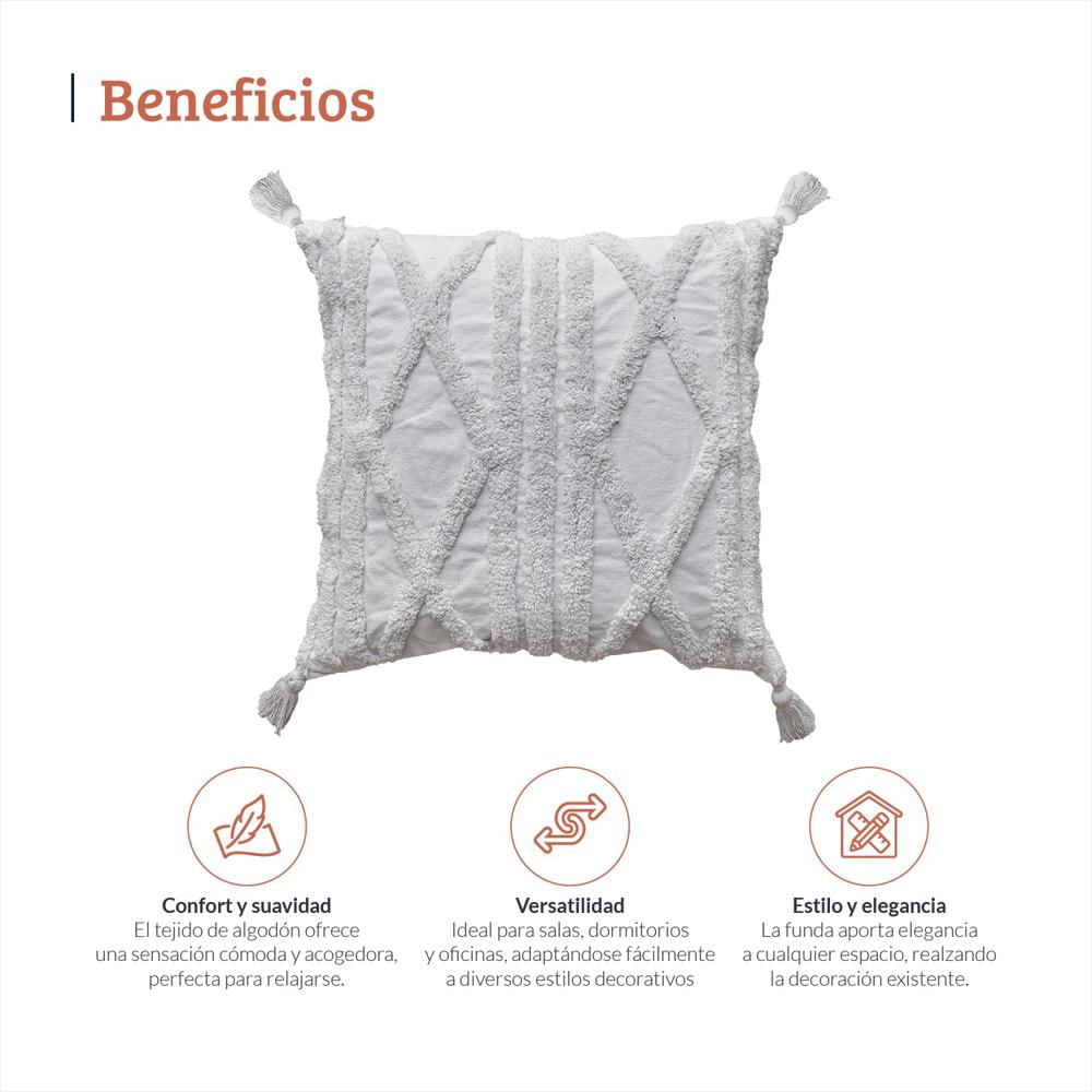 Funda Con Cojin Rustic 80 | 45 X 45 Cm img #4