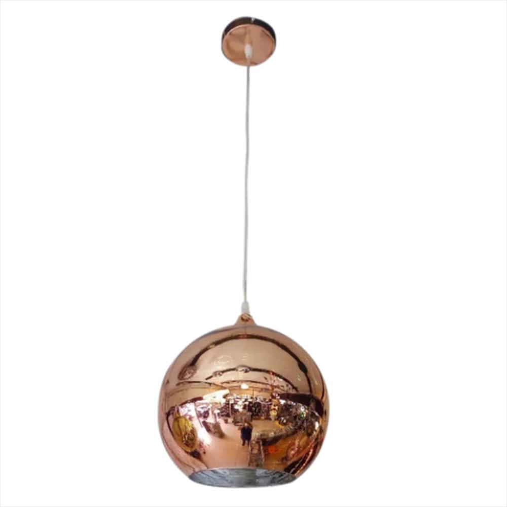 Lámpara Colgante Esfera 1 Luz Dixton Lt06676 1 R Oro Rosa