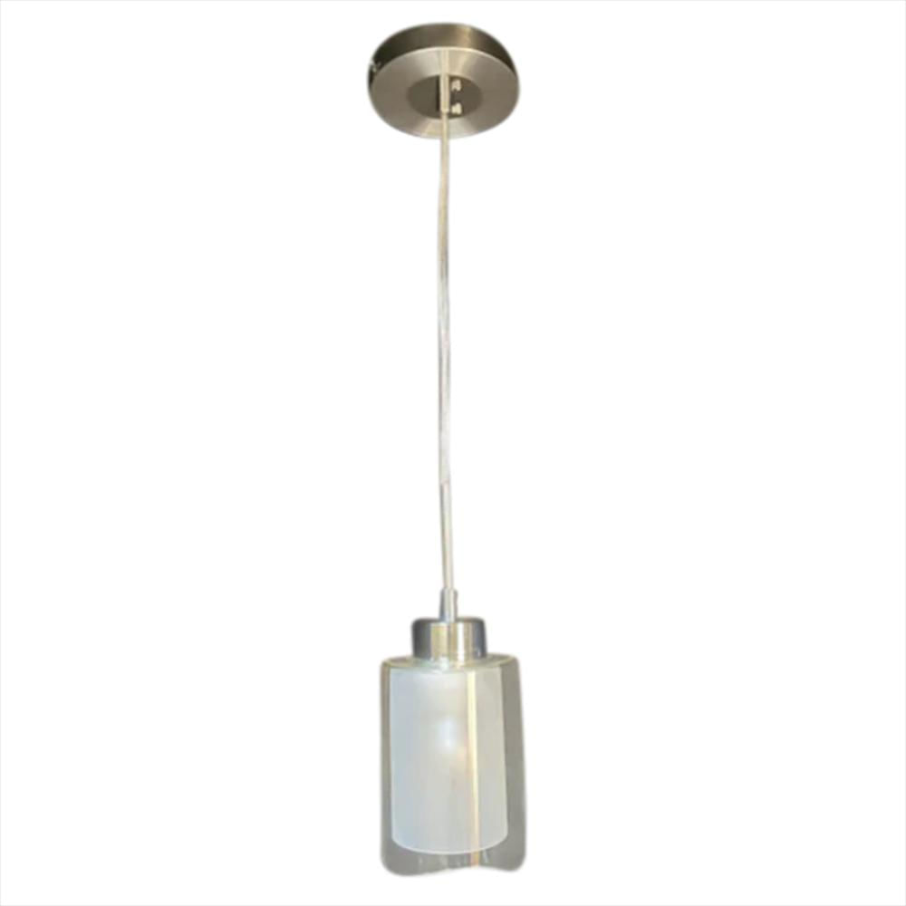 Lámpara Colgante Doble Copa 1 Luz Dixton Lt05625 Blanco