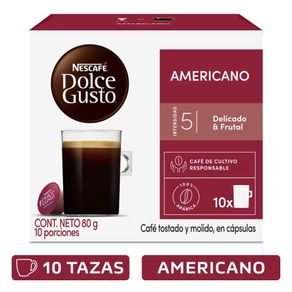 Cápsulas de café NESCAFE DOLCE GUSTO americano (80  gr)