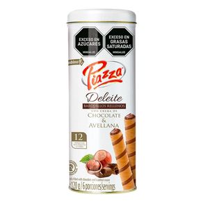 Barquillo PIAZZA Relleno chocolate y avellana (120  gr)