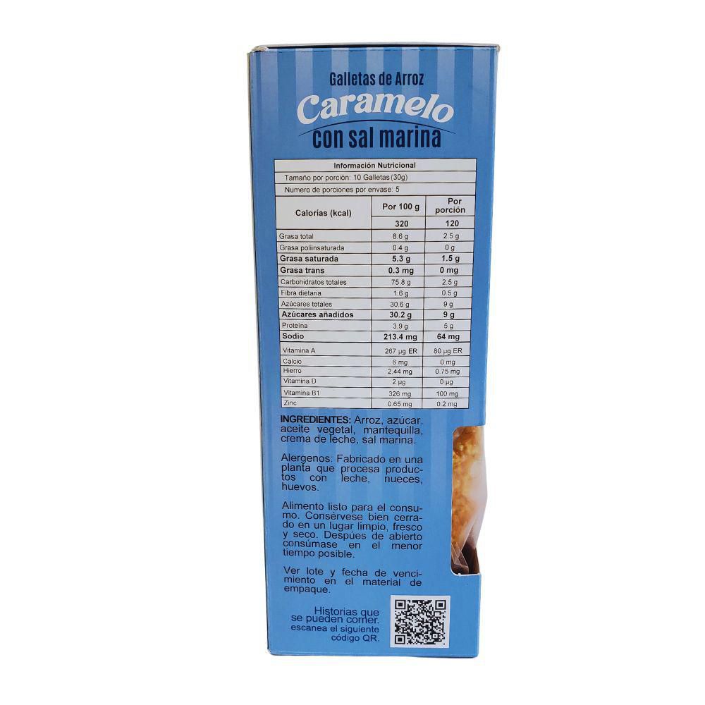 Galletas SUSI arroz soplado caramelo y sal marina (150  gr) img #4