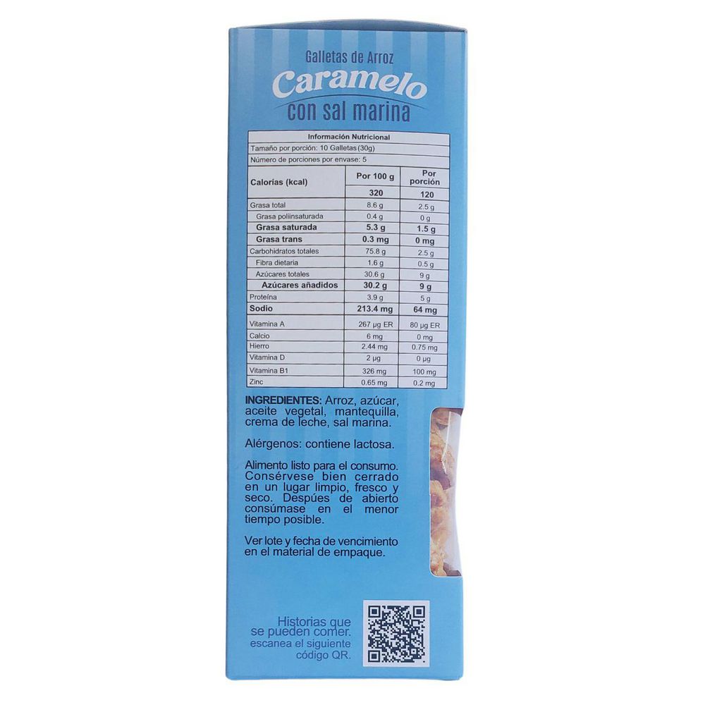Galletas SUSI arroz soplado caramelo y sal marina (150  gr) img #6