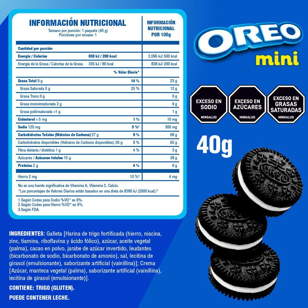 Galletas OREO mini original (40  gr) img #2