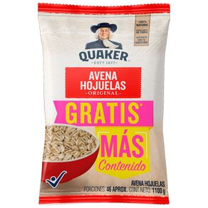 Avena En Hojuela Extracontenido QUAKER 1100  gr