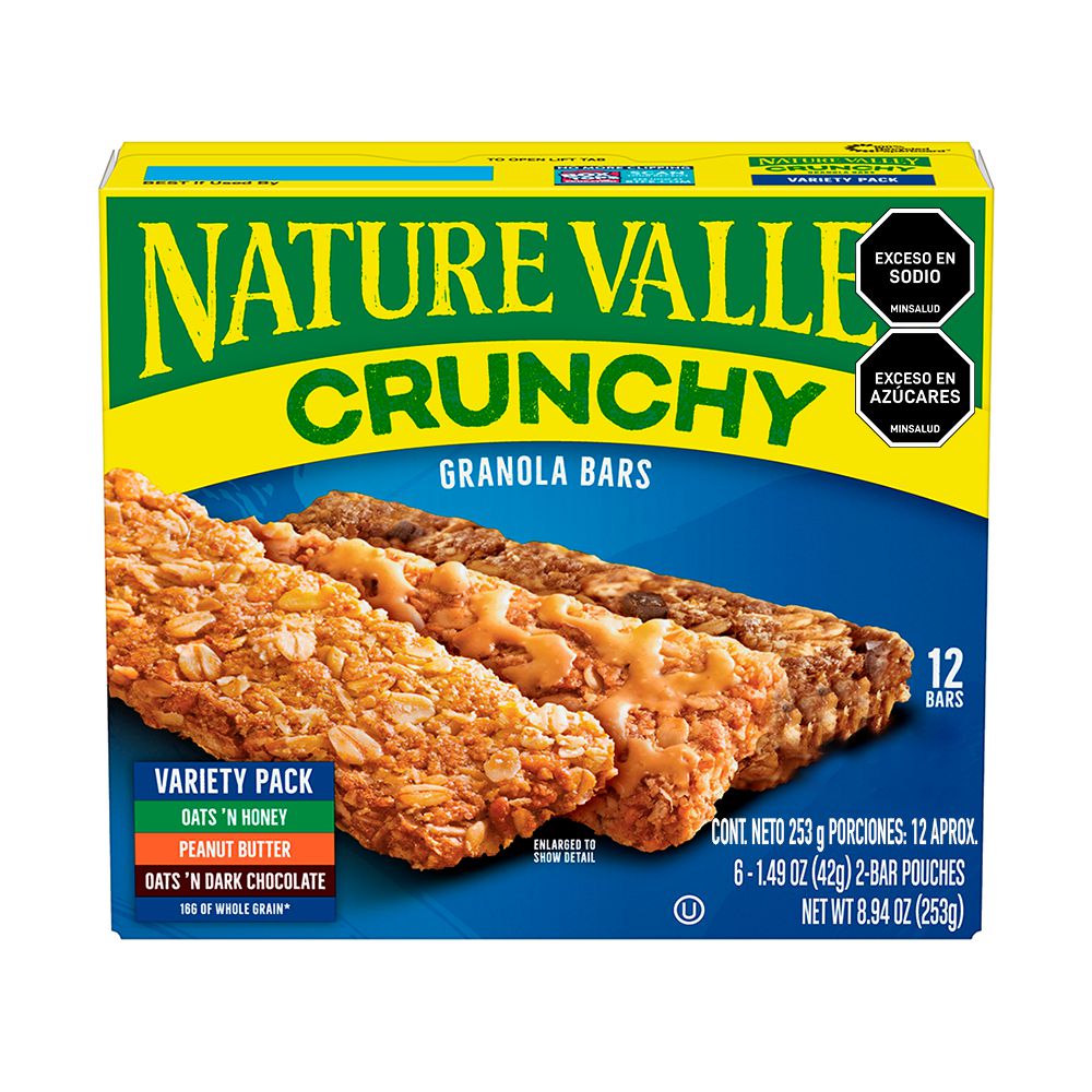 Granola NATURE VALLEY MARCA EXCLUSIVA barra sabores surtidos (253  gr) img #1
