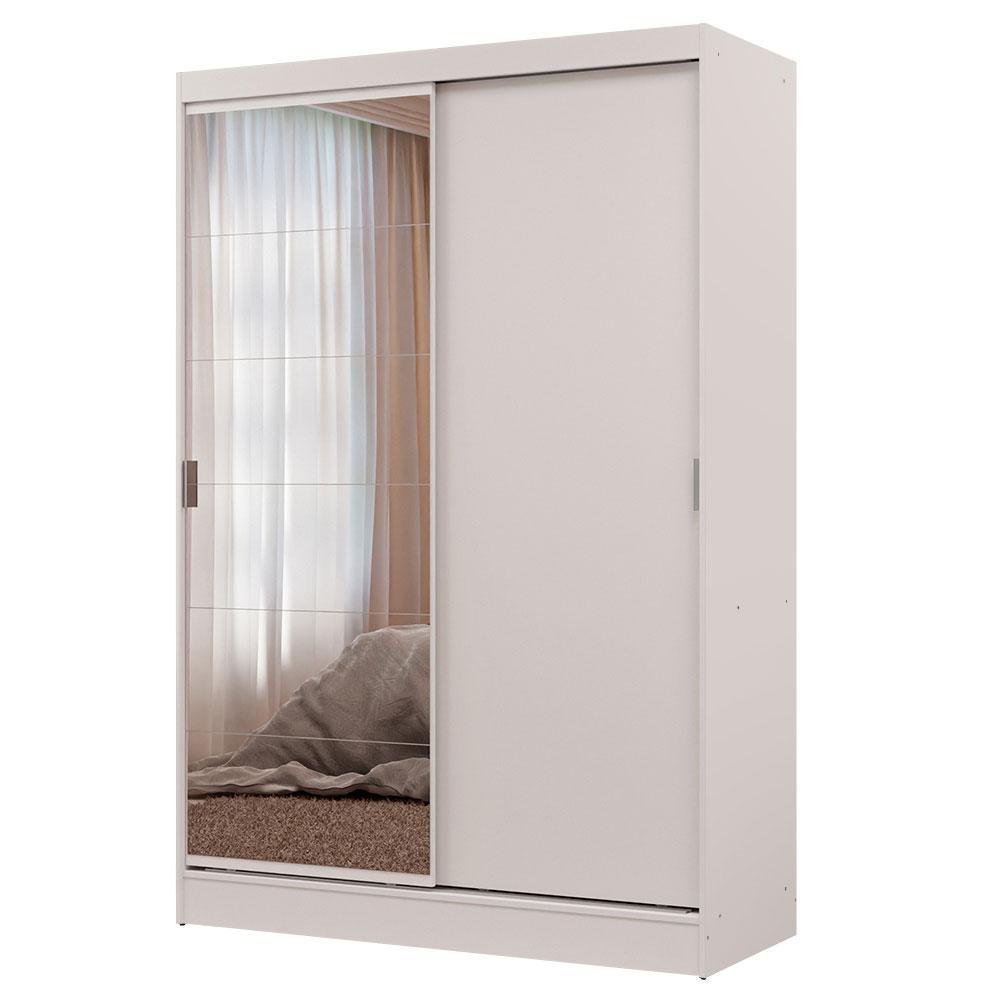 Closet Max 2 Puertas Corredizas Con Espejos Blanco
