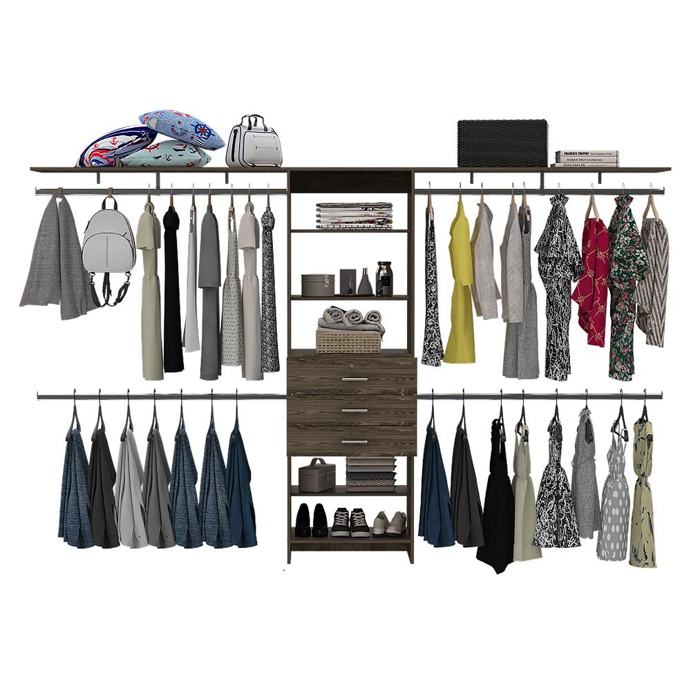 Clc 5363 Closet Abierto Plego 3 Cajones Rta Coñac img #2