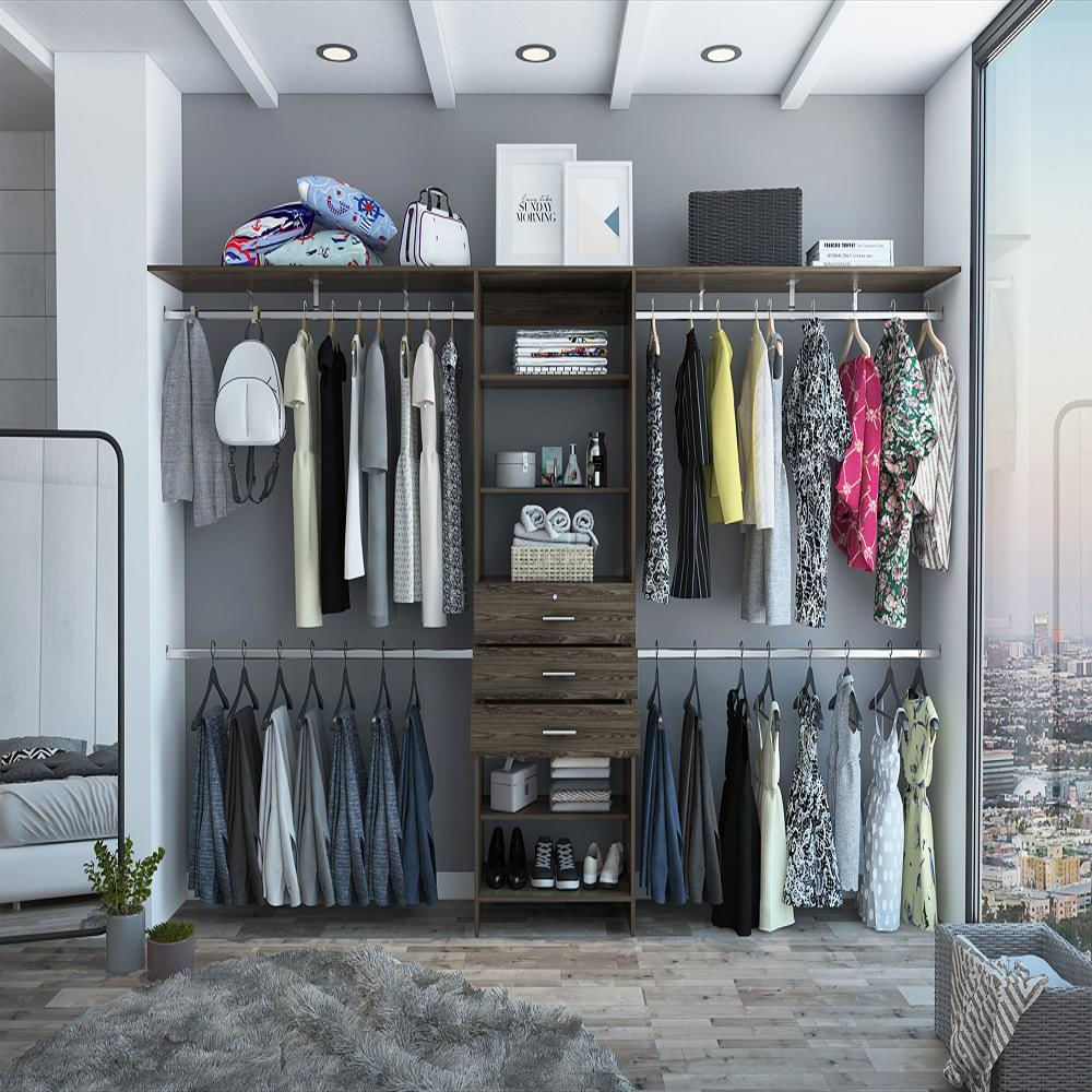 Clc 5363 Closet Abierto Plego 3 Cajones Rta Coñac img #4