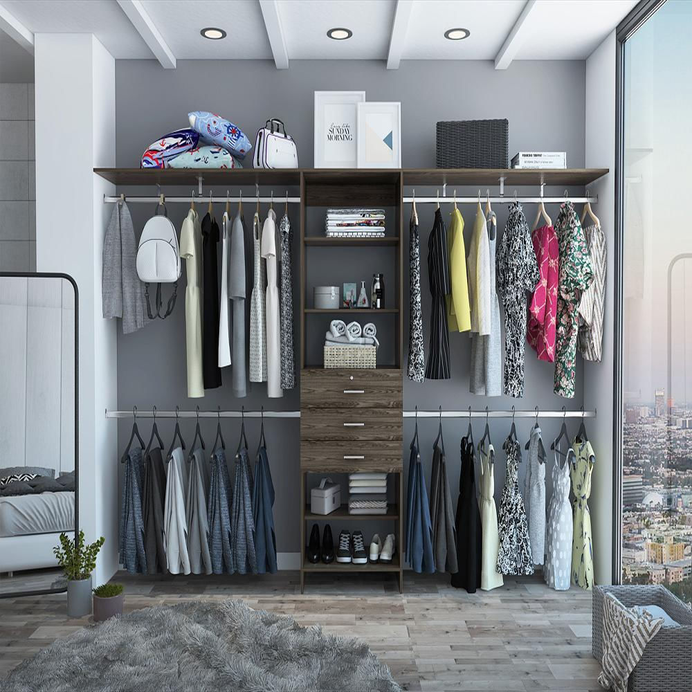 Clc 5363 Closet Abierto Plego 3 Cajones Rta Coñac img #5