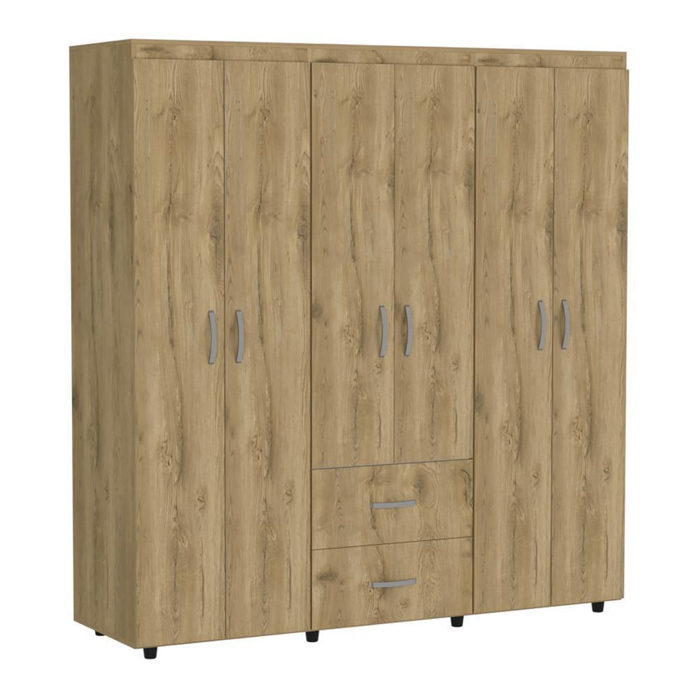 Closet Bombay, Macadamia Y Blanco, Con Seis Puertas Abatibles img #5