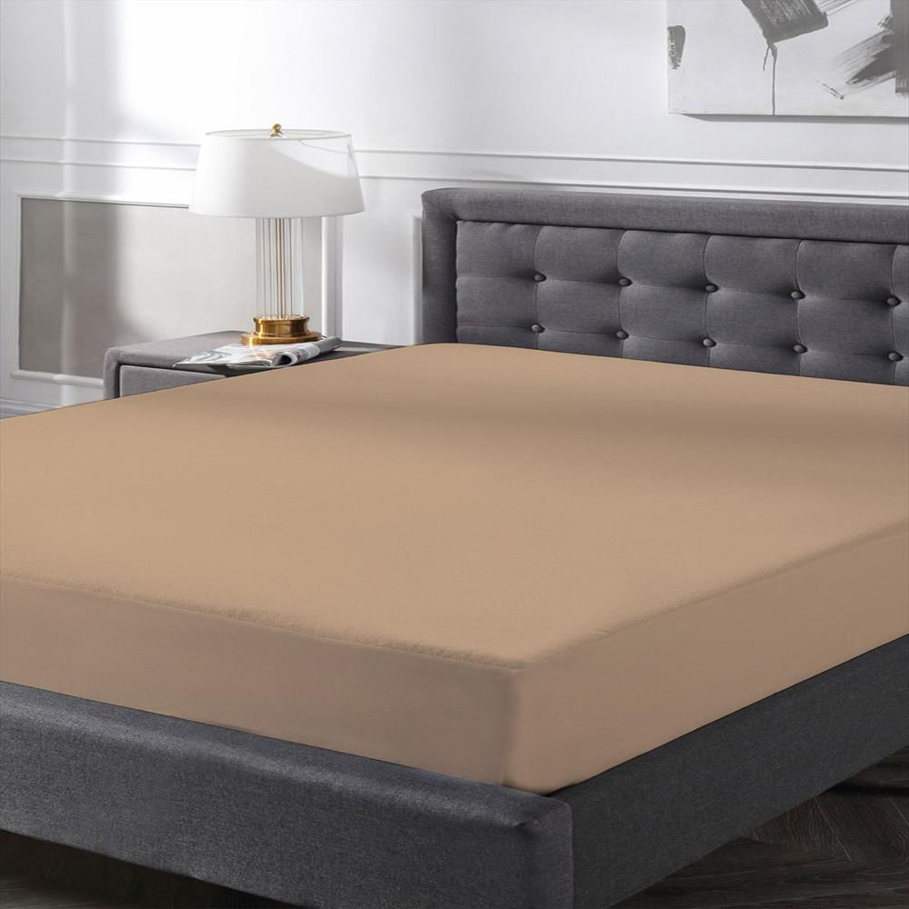 Protector De Colchón Antifluidos Cama Doble Beige 40 Cms img #2
