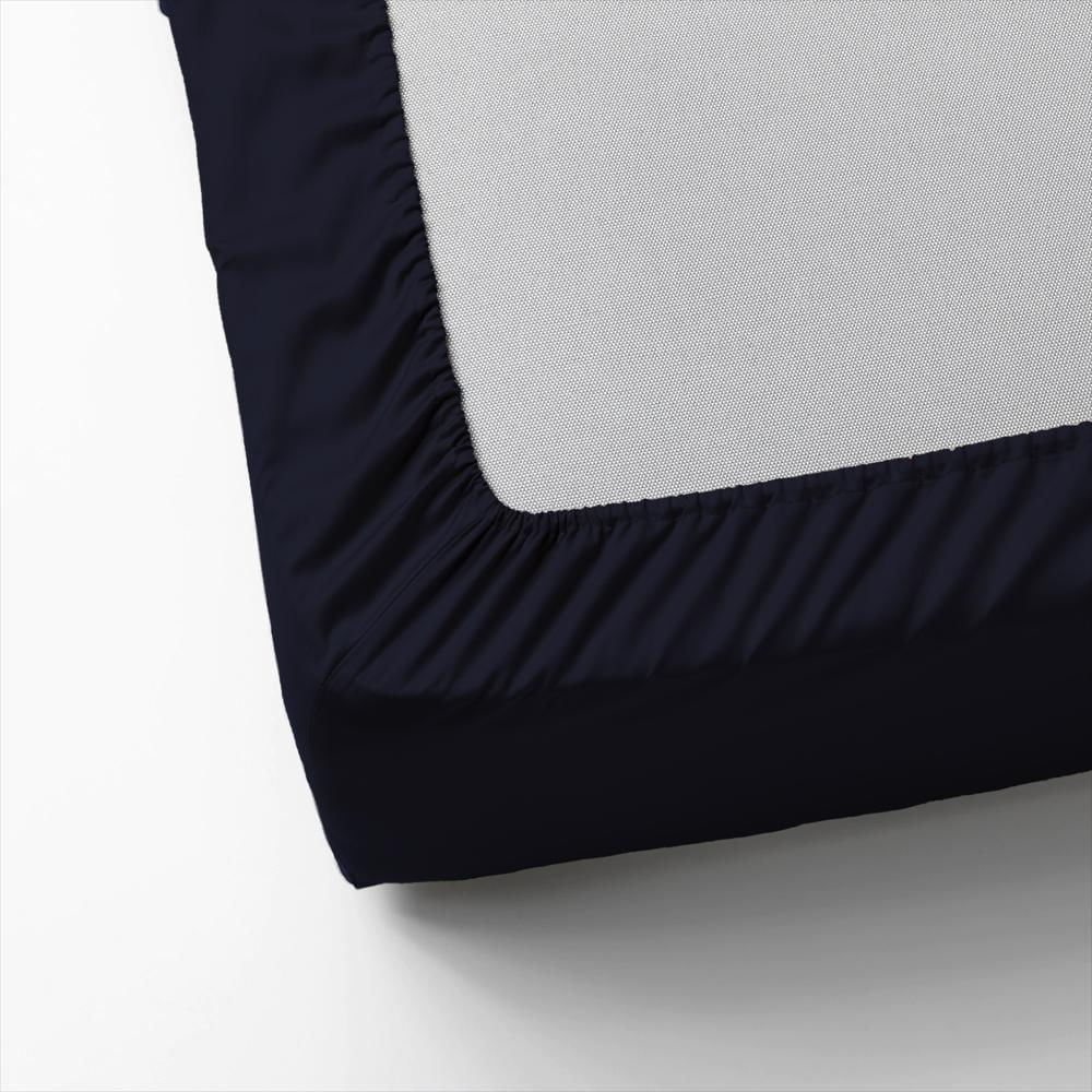 Protector De Colchón Antifluidos Cama Sencilla Azul Oscuro 25 Cms img #1