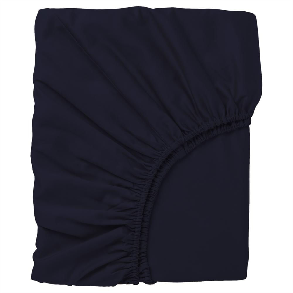 Protector De Colchón Antifluidos Cama Sencilla Azul Oscuro 25 Cms img #3