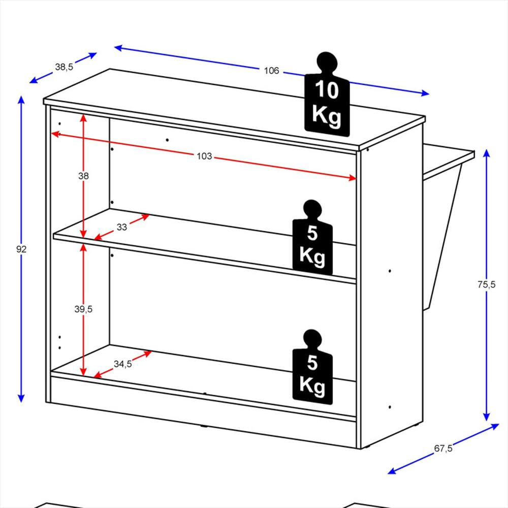 Encimera Para Cocina Mariah Color Blanco img #5