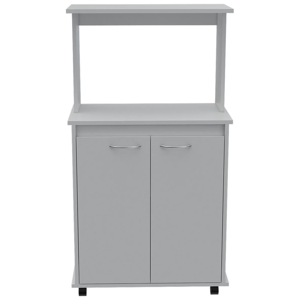 Modulo Microondas Palma, Blanco, Con Dos Puertas Abatibles Y Rodachinas Para Su Fácil Desplazamiento img #3