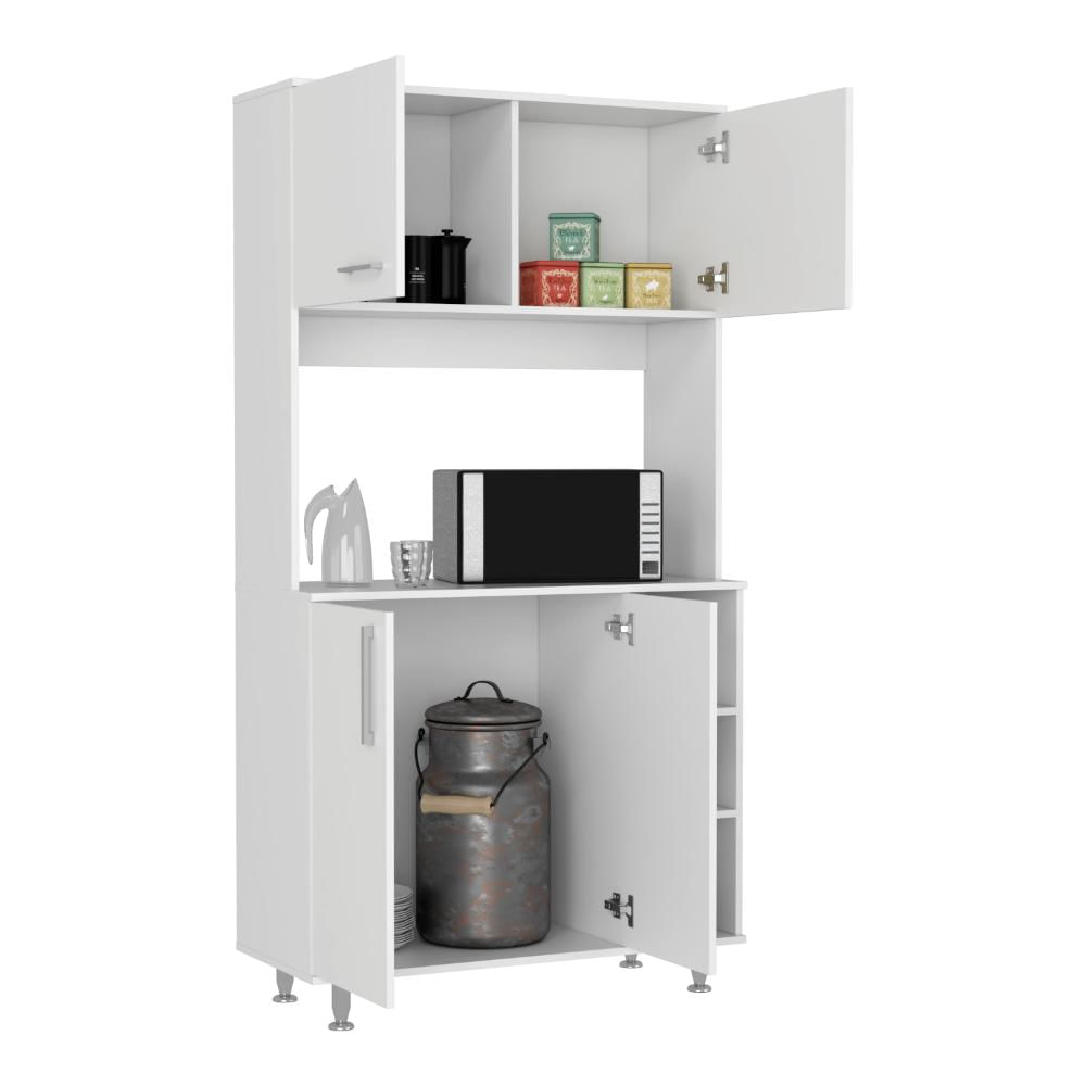 Alacena Everton, Blanco, Con Cuatro Puertas Y Patas De Acero img #4