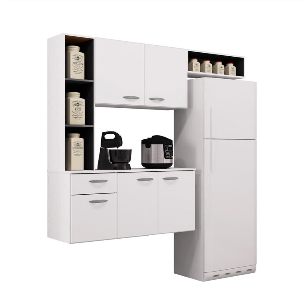 Mueble Superior Compacto Isis Negro Blanco
