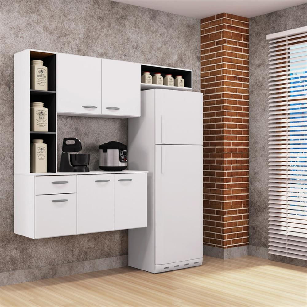 Mueble Superior Compacto Isis Negro Blanco img #3
