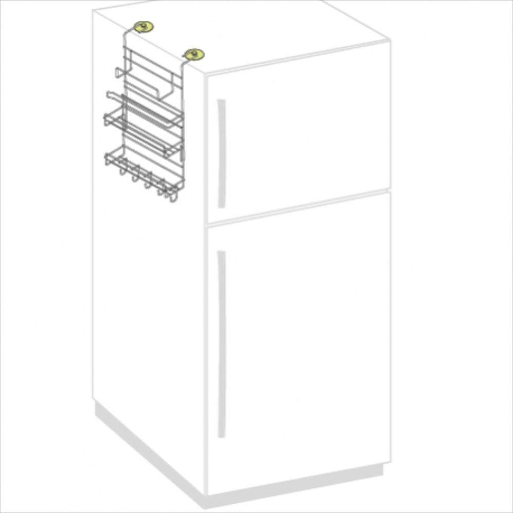 Organizador Lateral Nevera Plastificado Metalizado img #3