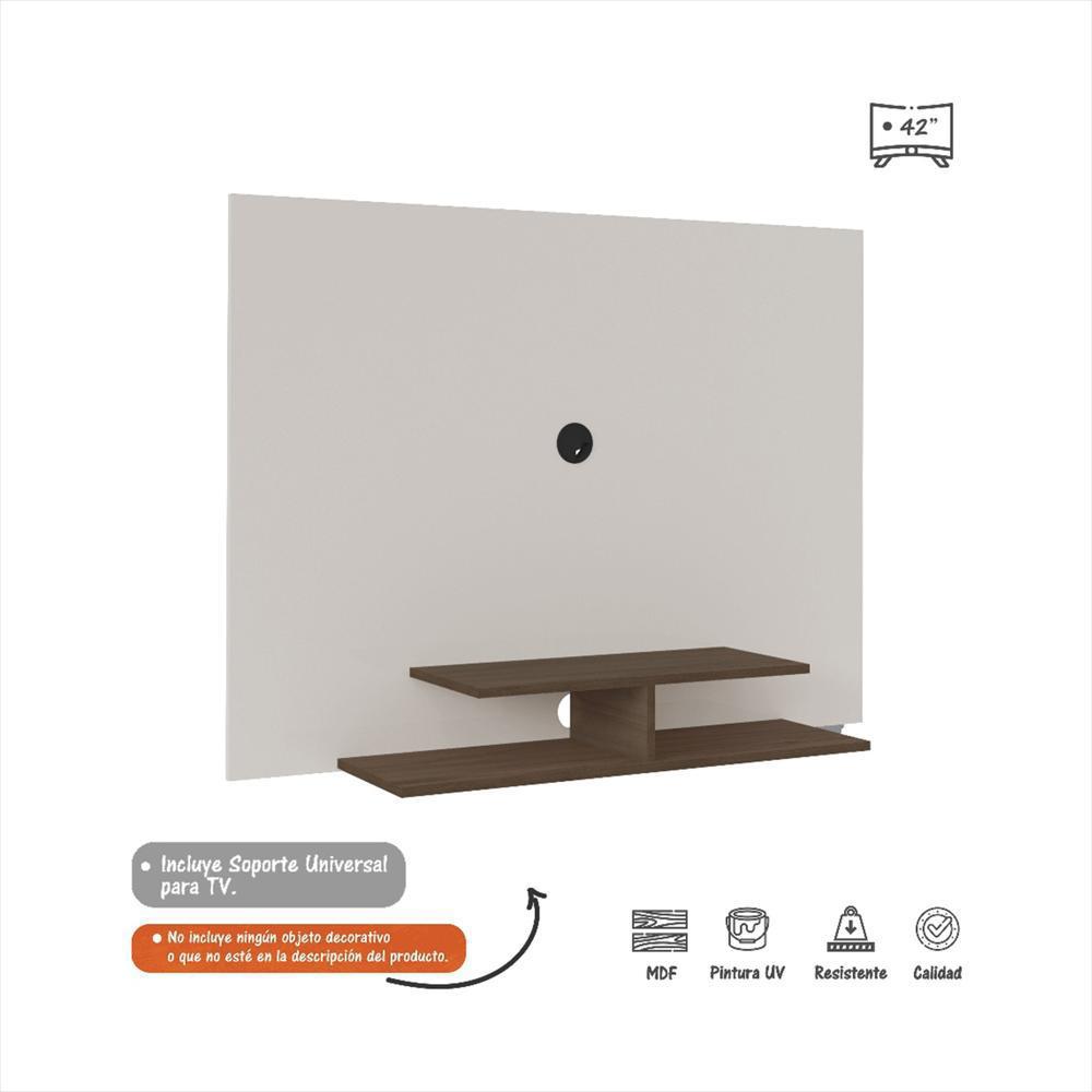 Panel Moderno De Mdf Para Pantalla De 42 Pulgadas img #2