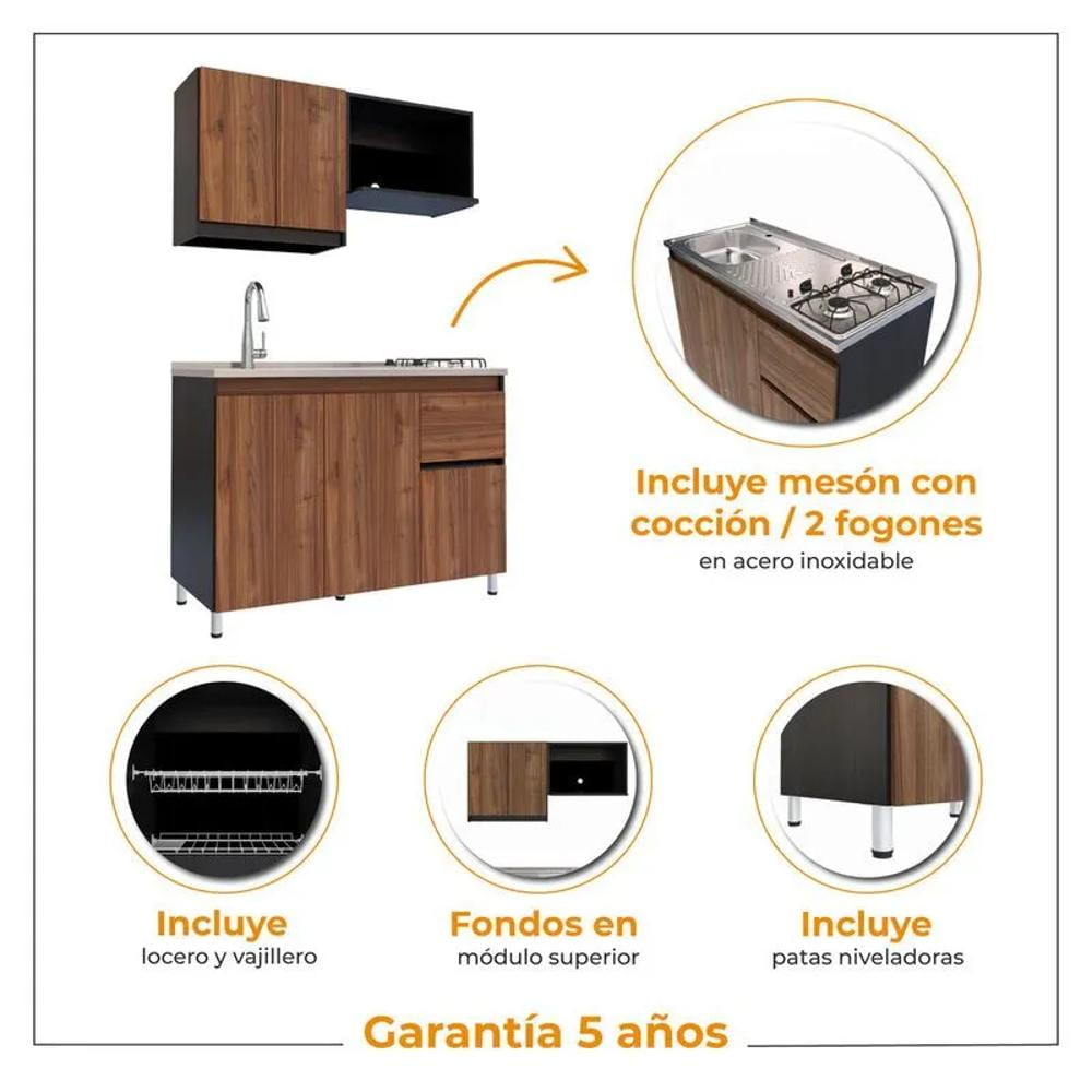 Cocina Integral Izquierda Vilna 120Cm img #2