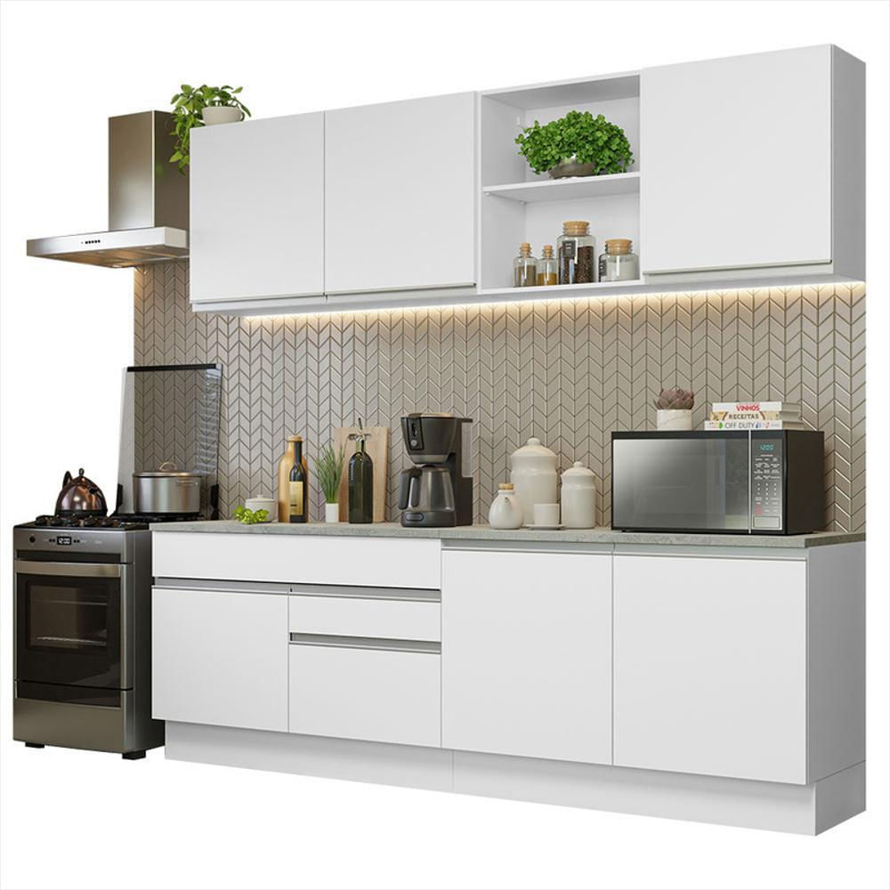Cocina Integral Glamy 2.40M Blanco 06