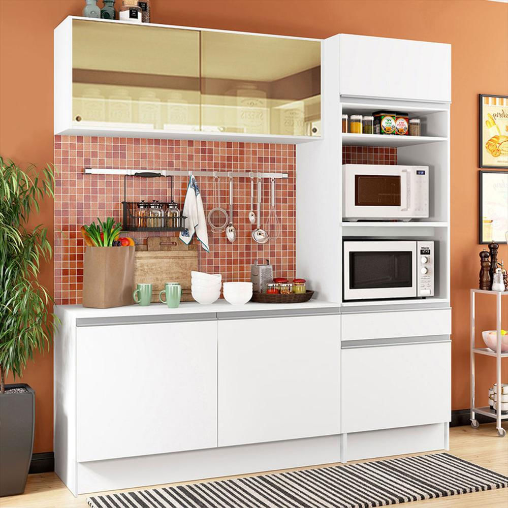 Cocina Integral Diamante Pop 1.80M Con Encimera Blanco
