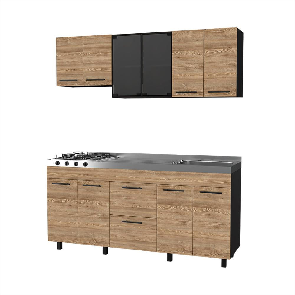 Cocina Integral Posición Derecha Modelo Color Natural img #2