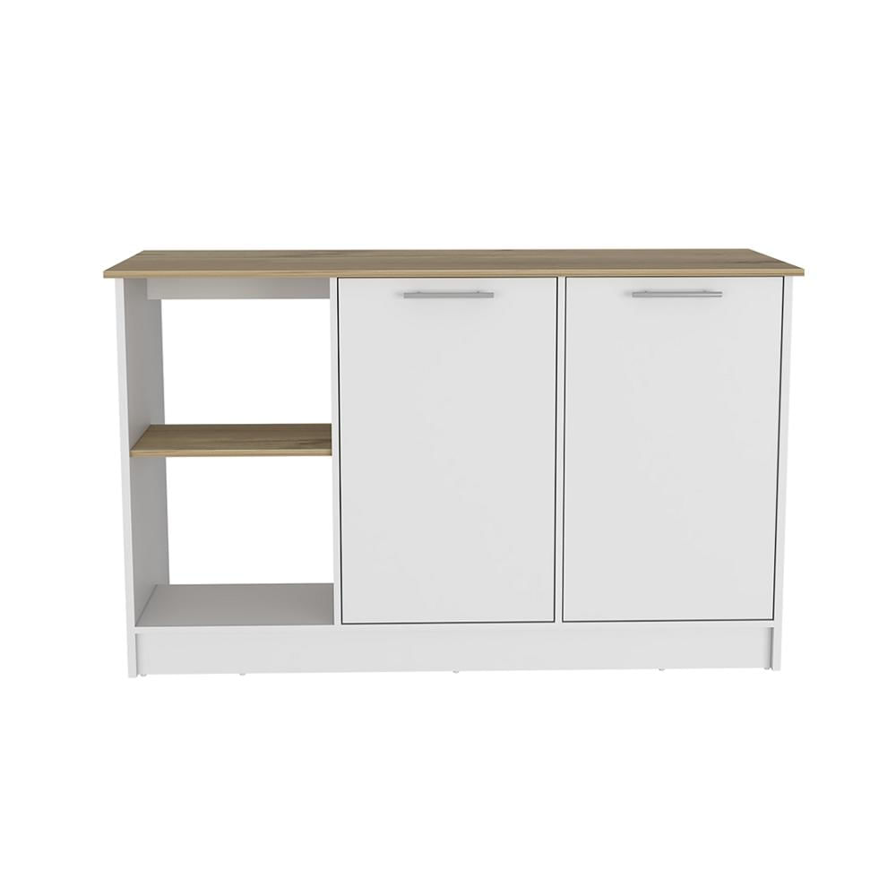 Isla De Cocina Fabricado En Mdf Con Amplios Entrepaños