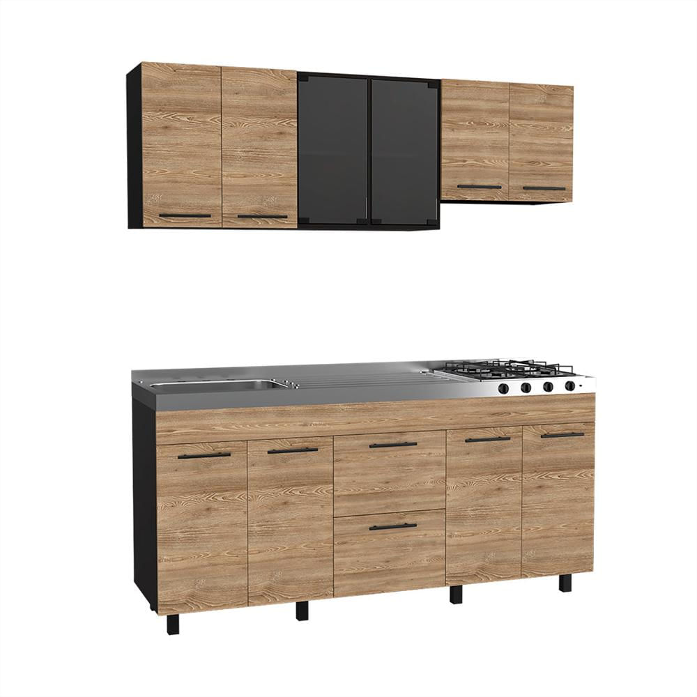 Cocina Integral Posición Izquierda Modelo Color Natural img #2