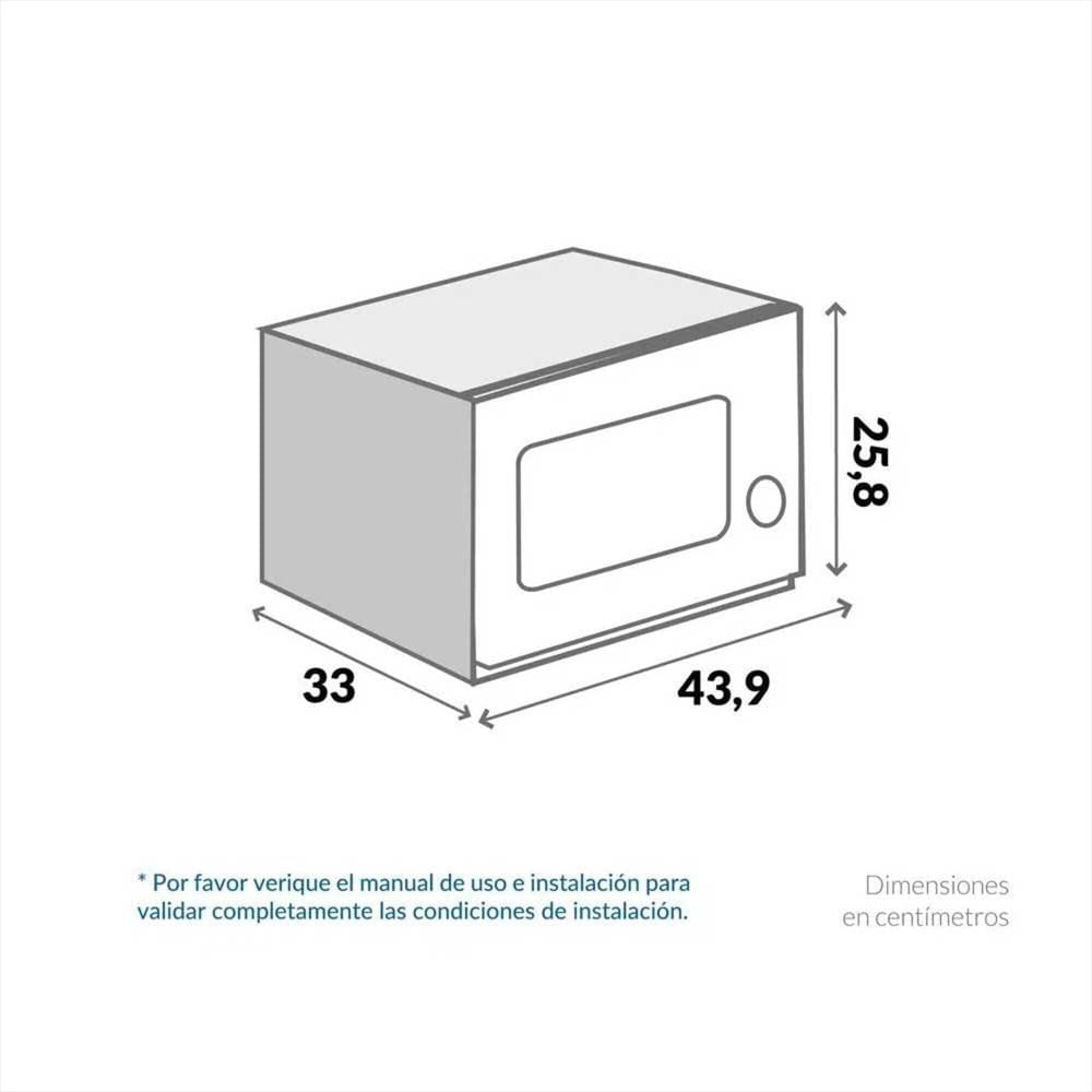 Horno Microondas De Sobreponer 20 Lts img #4