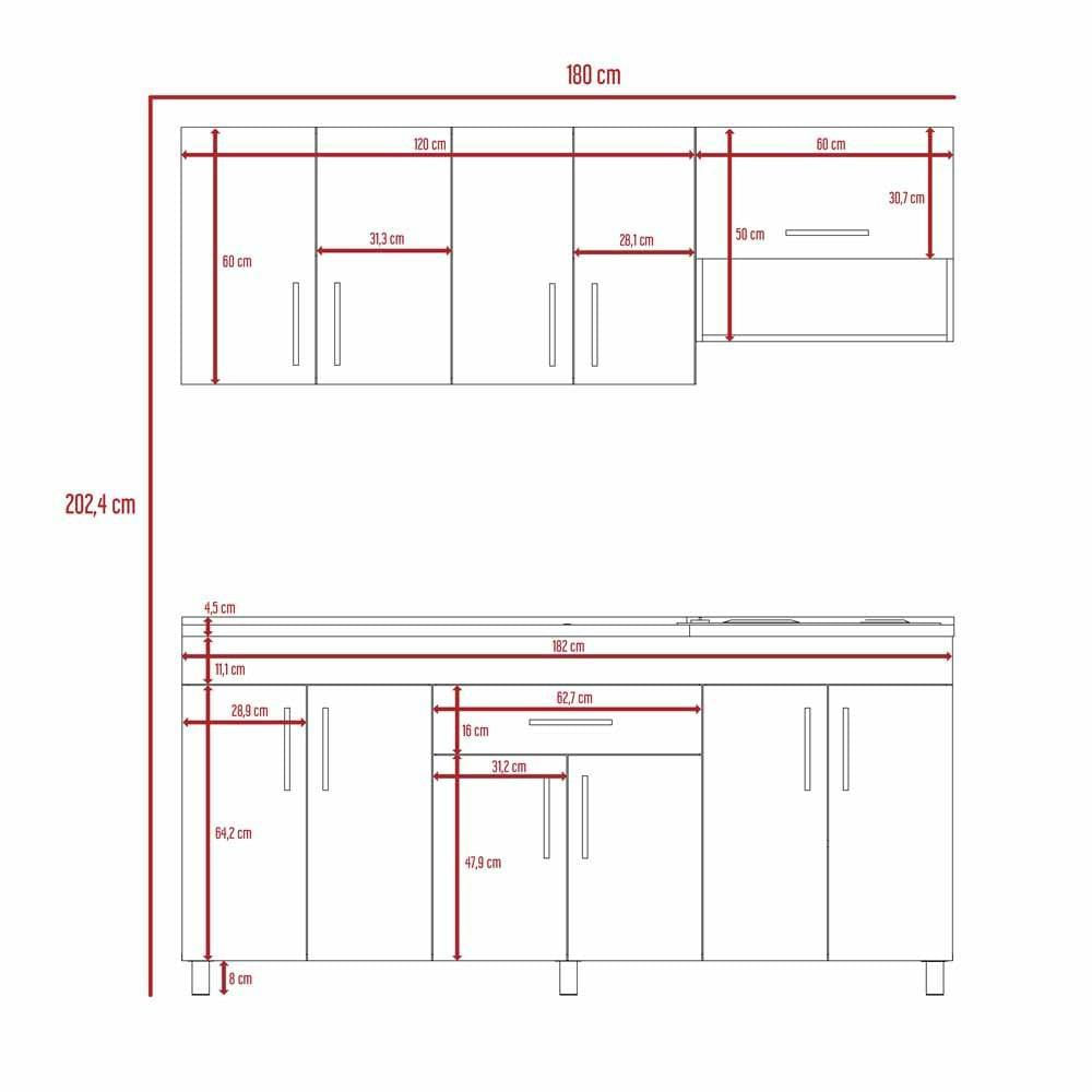 Cocina Modular 180 Mariana img #4