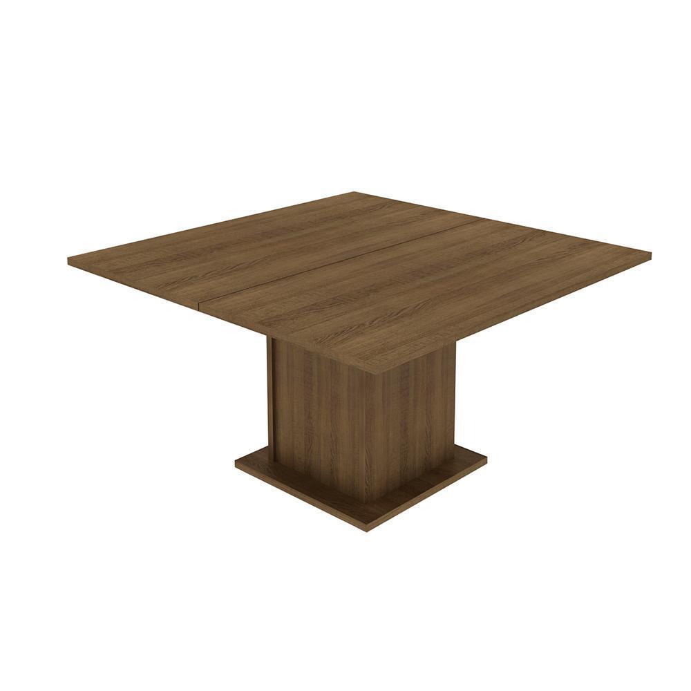 Mesa De Comedor Cuadrada Marrón