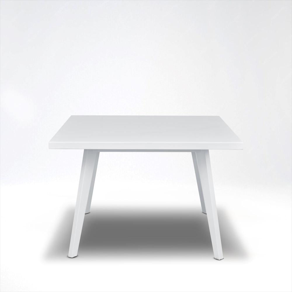 Mesa De Comedor Seul 4 Puestos Elite Living 78Cm X 110Cm X 90Cm Blanco Mate Blanco