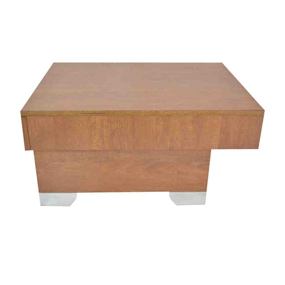 Mesa De Centro Arce En Madera Mdp 15 Mm Patas Cromadas L img #3